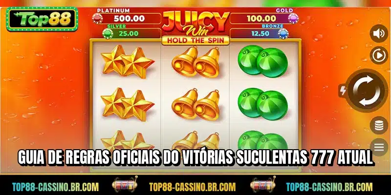 Guia de regras oficiais do Vitórias Suculentas 777 atual