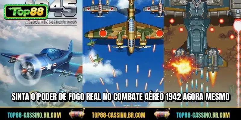 Sinta o poder de fogo real no Combate Aéreo 1942 agora mesmo